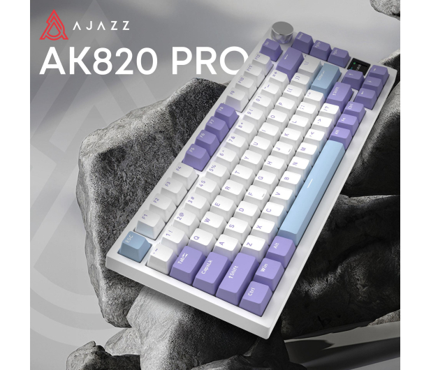 Ajazz AK820 Pro Gift Switch Purple White Blue RGB - 1536365 - zdjęcie 6
